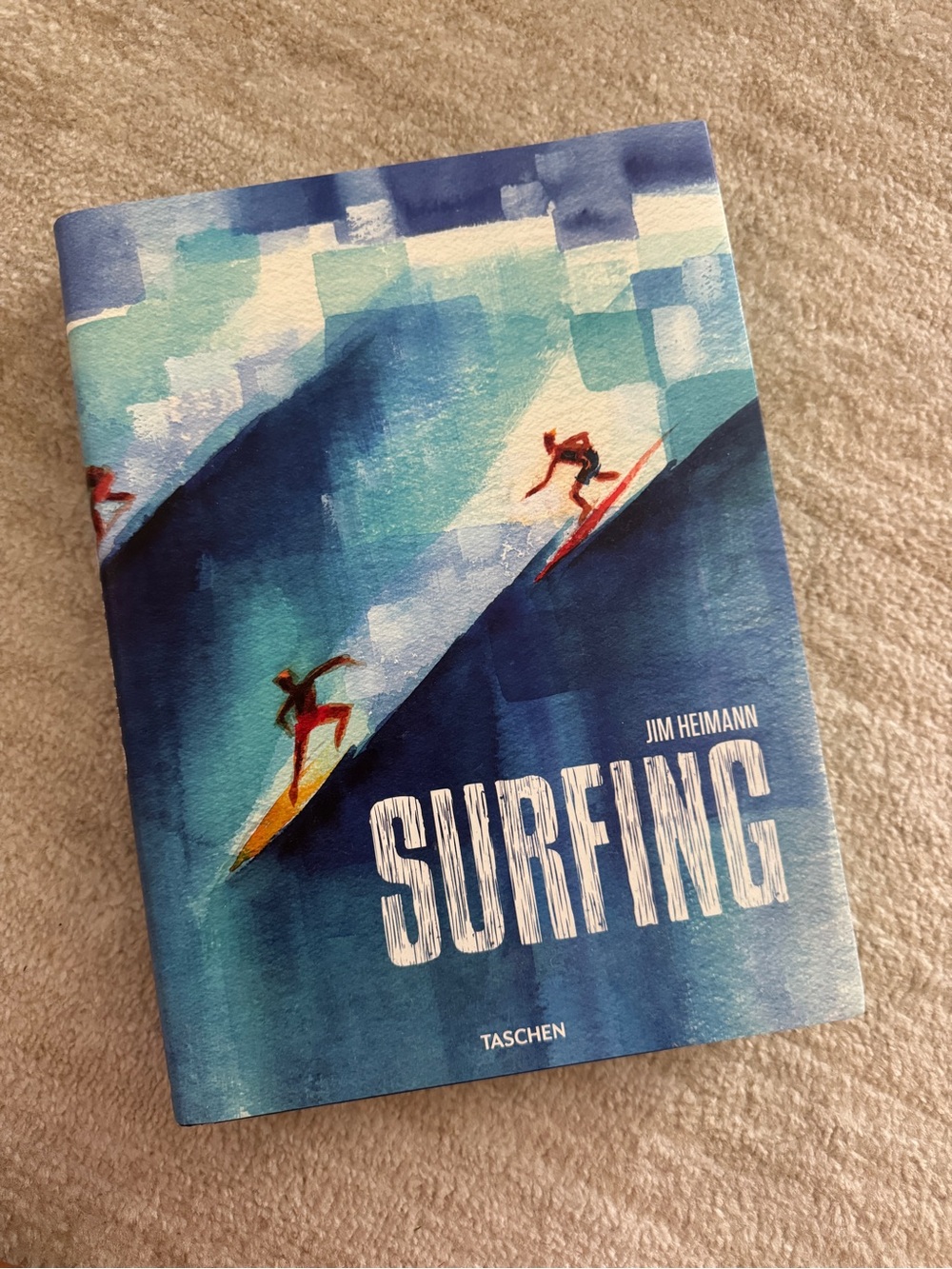 Taschen Surfing Hardcover - Blue, Teal, White with Red Accents